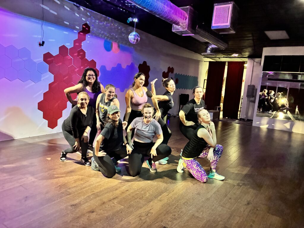 Fit4Mom Dance Social Group Photo